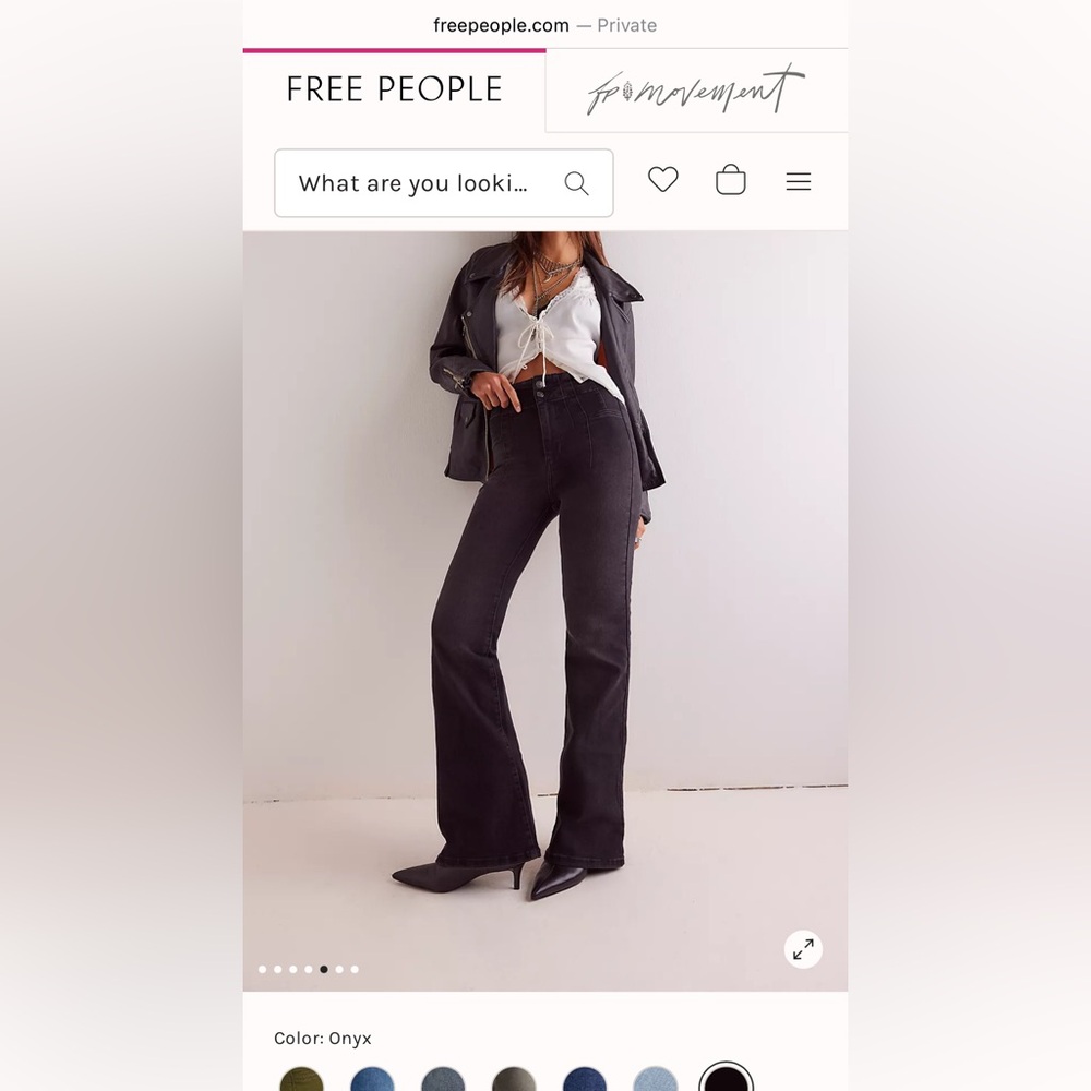 FP Movement by Free People Black Flare Jeans